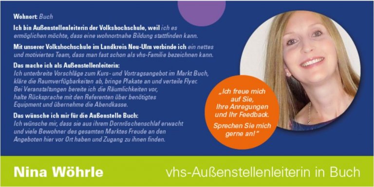 Grossansicht in neuem Fenster: VHS Außenstellenleiterin Buch